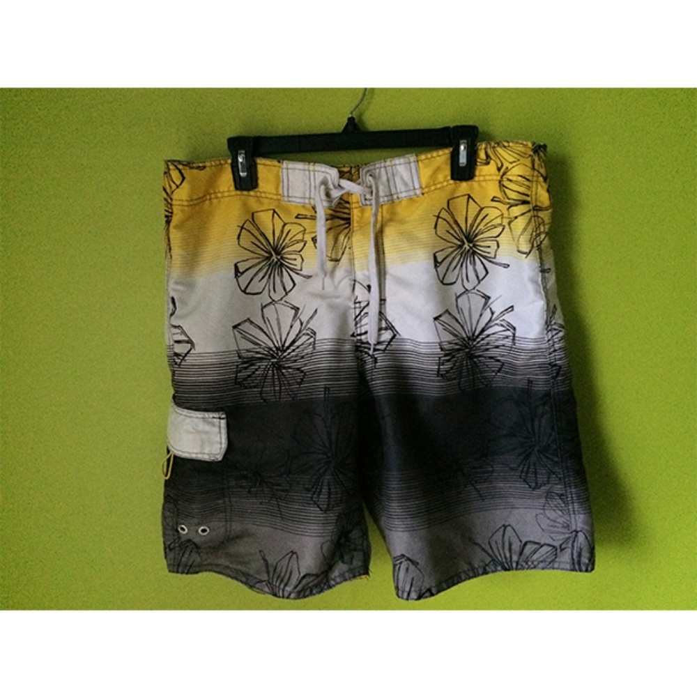 Joe Boxer Casual Floral Mens Swim Shorts L